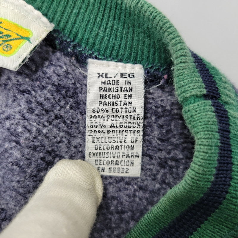 【中古品】 SESAME STREET セサミ ストリート ELMO CREWNECK SWEATSHIRT エルモ クルーネック スウェットシャツ トップス 長袖 146-260918-ya-28-izu サイズ：XL カラー：ネイビー 万代Net店