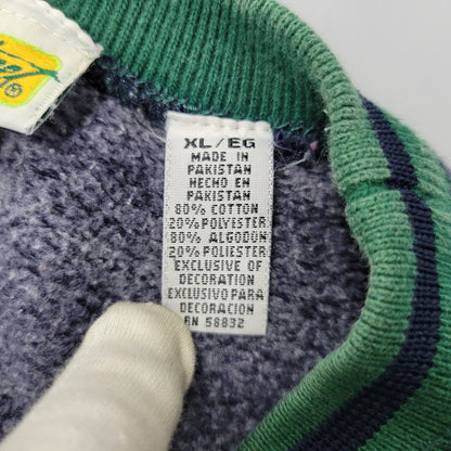 【中古品】 SESAME STREET セサミ ストリート ELMO CREWNECK SWEATSHIRT エルモ クルーネック スウェットシャツ トップス 長袖 146-260918-ya-28-izu サイズ：XL カラー：ネイビー 万代Net店