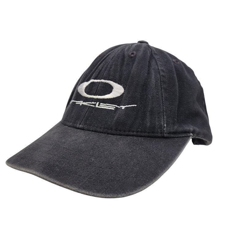 【中古品】【メンズ/レディース】 OLD OAKLEY オールド オークリー GENUINE SOFTWARE LOGO CAP ロゴキャップ 帽子 USA製 185-260909-as-09-izu サイズ：F カラー：ブラック 万代Net店
