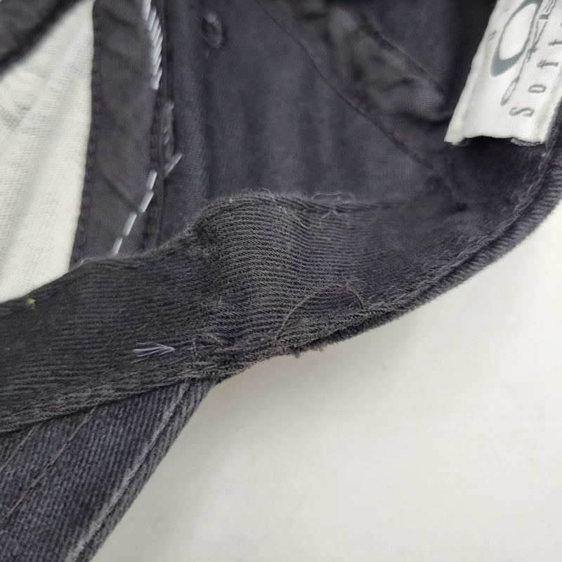 【中古品】【メンズ/レディース】 OLD OAKLEY オールド オークリー GENUINE SOFTWARE LOGO CAP ロゴキャップ 帽子 USA製 185-260909-as-09-izu サイズ：F カラー：ブラック 万代Net店