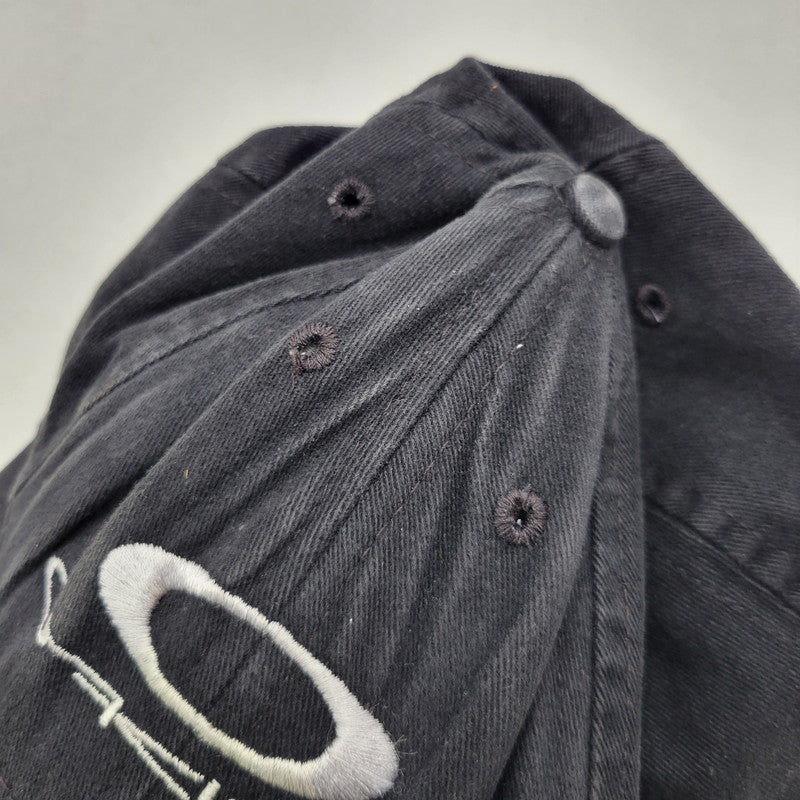【中古品】【メンズ/レディース】 OLD OAKLEY オールド オークリー GENUINE SOFTWARE LOGO CAP ロゴキャップ 帽子 USA製 185-260909-as-09-izu サイズ：F カラー：ブラック 万代Net店