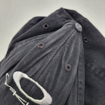 【中古品】【メンズ/レディース】 OLD OAKLEY オールド オークリー GENUINE SOFTWARE LOGO CAP ロゴキャップ 帽子 USA製 185-260909-as-09-izu サイズ：F カラー：ブラック 万代Net店