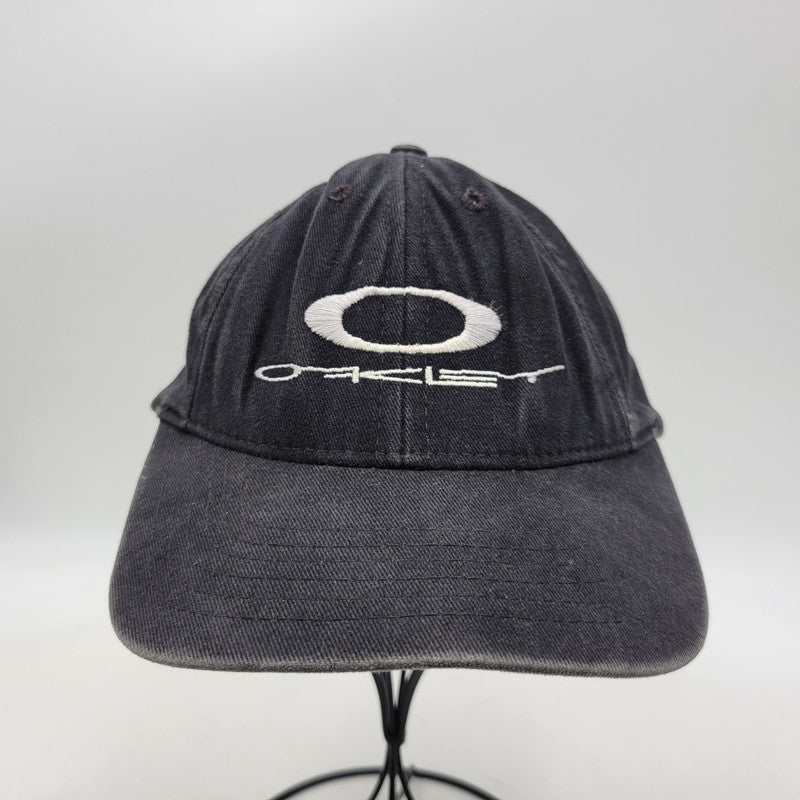 【中古品】【メンズ/レディース】 OLD OAKLEY オールド オークリー GENUINE SOFTWARE LOGO CAP ロゴキャップ 帽子 USA製 185-260909-as-09-izu サイズ：F カラー：ブラック 万代Net店