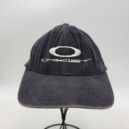 【中古品】【メンズ/レディース】 OLD OAKLEY オールド オークリー GENUINE SOFTWARE LOGO CAP ロゴキャップ 帽子 USA製 185-260909-as-09-izu サイズ：F カラー：ブラック 万代Net店