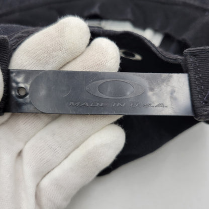 【中古品】【メンズ/レディース】 OLD OAKLEY オールド オークリー GENUINE SOFTWARE LOGO CAP ロゴキャップ 帽子 USA製 185-260909-as-09-izu サイズ：F カラー：ブラック 万代Net店