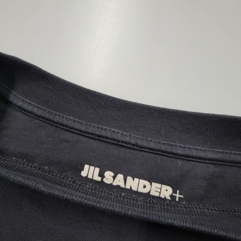 【中古品】【メンズ】 JIL SANDER ジルサンダー LOGO L/S TEE J47GC002J45048 ロゴ 長袖 Tシャツ 141-260909-as-13-izu サイズ：M カラー：ブラック 万代Net店
