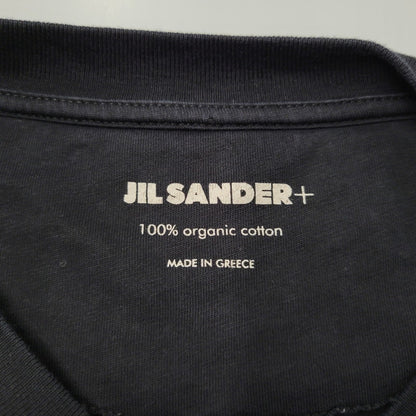 【中古品】【メンズ】 JIL SANDER ジルサンダー LOGO L/S TEE J47GC002J45048 ロゴ 長袖 Tシャツ 141-260909-as-13-izu サイズ：M カラー：ブラック 万代Net店