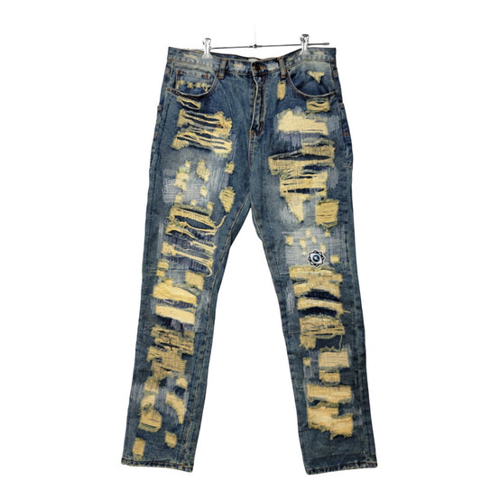 【中古品】【メンズ】 WANNA ワナ L.F.S.E 55 DISTRESSED JEANS ディストレスド ジーンズ ボトムス 153-260908-yn-03-izu サイズ：2 カラー：インディゴ 万代Net店