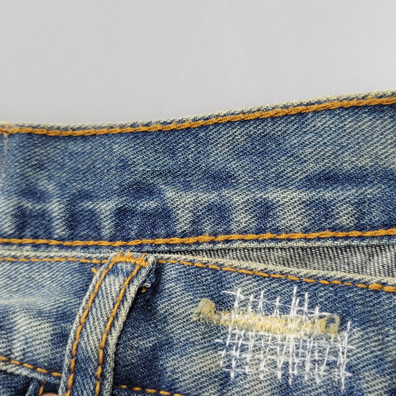【中古品】【メンズ】 WANNA ワナ L.F.S.E 55 DISTRESSED JEANS ディストレスド ジーンズ ボトムス 153-260908-yn-03-izu サイズ：2 カラー：インディゴ 万代Net店