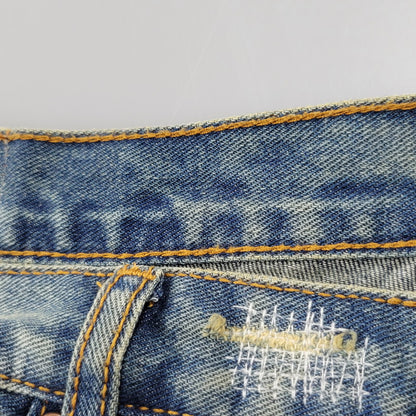 【中古品】【メンズ】 WANNA ワナ L.F.S.E 55 DISTRESSED JEANS ディストレスド ジーンズ ボトムス 153-260908-yn-03-izu サイズ：2 カラー：インディゴ 万代Net店