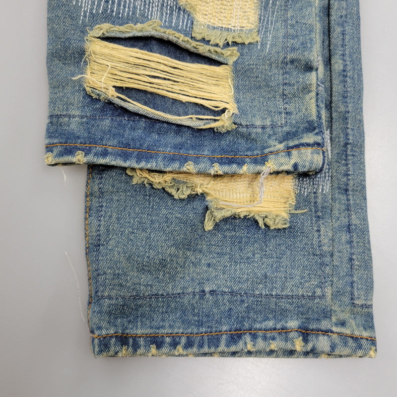 【中古品】【メンズ】 WANNA ワナ L.F.S.E 55 DISTRESSED JEANS ディストレスド ジーンズ ボトムス 153-260908-yn-03-izu サイズ：2 カラー：インディゴ 万代Net店