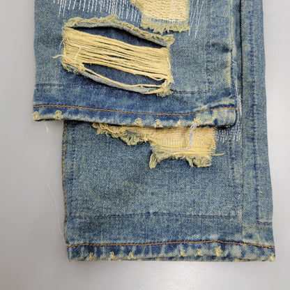 【中古品】【メンズ】 WANNA ワナ L.F.S.E 55 DISTRESSED JEANS ディストレスド ジーンズ ボトムス 153-260908-yn-03-izu サイズ：2 カラー：インディゴ 万代Net店