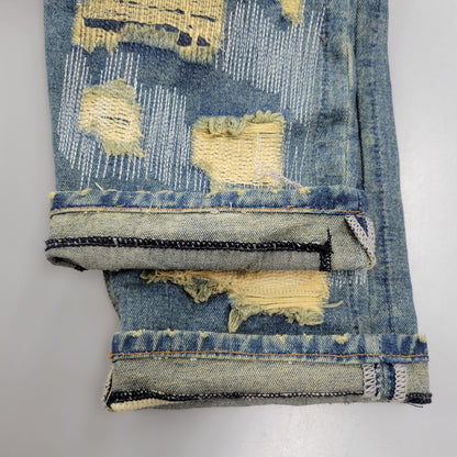 【中古品】【メンズ】 WANNA ワナ L.F.S.E 55 DISTRESSED JEANS ディストレスド ジーンズ ボトムス 153-260908-yn-03-izu サイズ：2 カラー：インディゴ 万代Net店