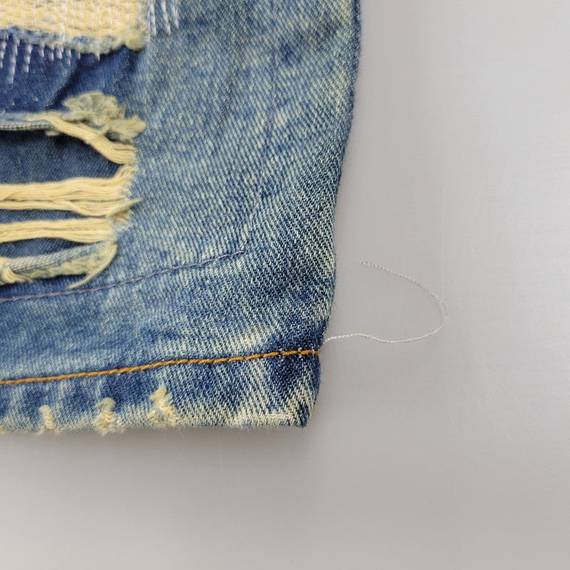 【中古品】【メンズ】 WANNA ワナ L.F.S.E 55 DISTRESSED JEANS ディストレスド ジーンズ ボトムス 153-260908-yn-03-izu サイズ：2 カラー：インディゴ 万代Net店