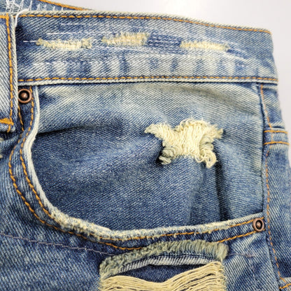 【中古品】【メンズ】 WANNA ワナ L.F.S.E 55 DISTRESSED JEANS ディストレスド ジーンズ ボトムス 153-260908-yn-03-izu サイズ：2 カラー：インディゴ 万代Net店