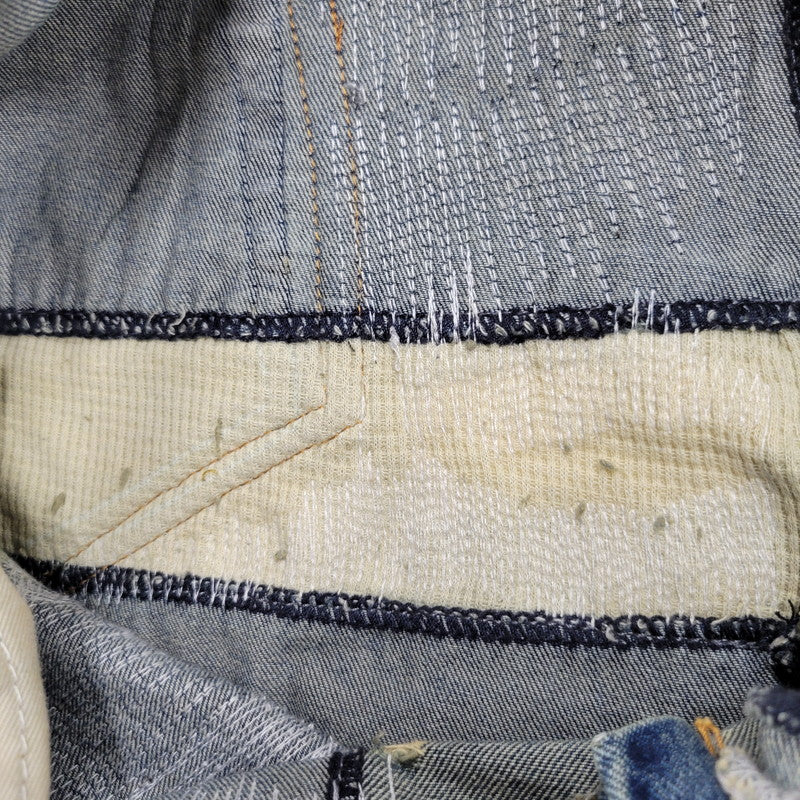【中古品】【メンズ】 WANNA ワナ L.F.S.E 55 DISTRESSED JEANS ディストレスド ジーンズ ボトムス 153-260908-yn-03-izu サイズ：2 カラー：インディゴ 万代Net店