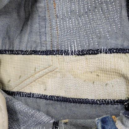 【中古品】【メンズ】 WANNA ワナ L.F.S.E 55 DISTRESSED JEANS ディストレスド ジーンズ ボトムス 153-260908-yn-03-izu サイズ：2 カラー：インディゴ 万代Net店
