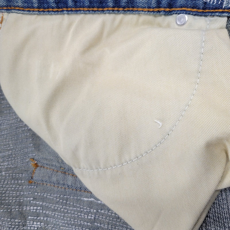 【中古品】【メンズ】 WANNA ワナ L.F.S.E 55 DISTRESSED JEANS ディストレスド ジーンズ ボトムス 153-260908-yn-03-izu サイズ：2 カラー：インディゴ 万代Net店