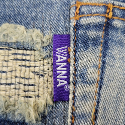 【中古品】【メンズ】 WANNA ワナ L.F.S.E 55 DISTRESSED JEANS ディストレスド ジーンズ ボトムス 153-260908-yn-03-izu サイズ：2 カラー：インディゴ 万代Net店
