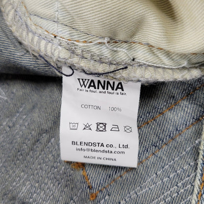 【中古品】【メンズ】 WANNA ワナ L.F.S.E 55 DISTRESSED JEANS ディストレスド ジーンズ ボトムス 153-260908-yn-03-izu サイズ：2 カラー：インディゴ 万代Net店