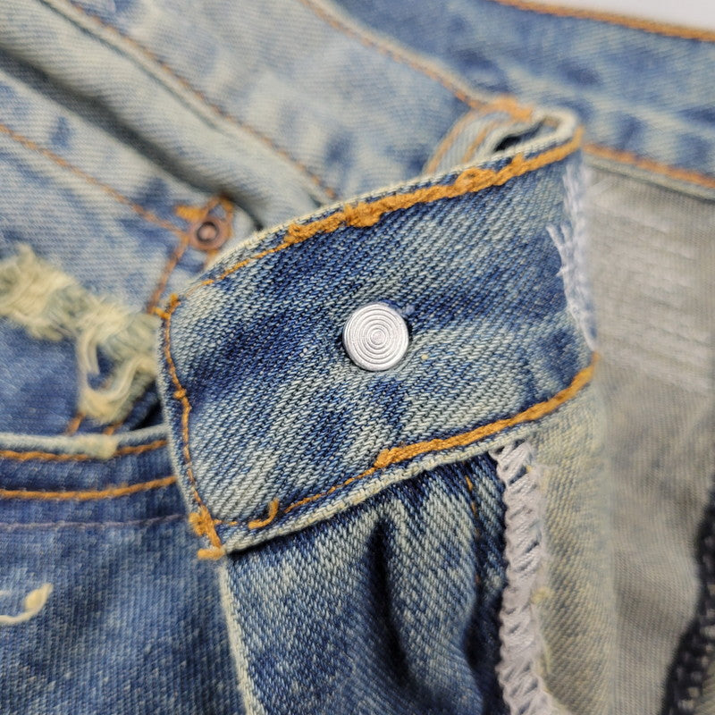 【中古品】【メンズ】 WANNA ワナ L.F.S.E 55 DISTRESSED JEANS ディストレスド ジーンズ ボトムス 153-260908-yn-03-izu サイズ：2 カラー：インディゴ 万代Net店