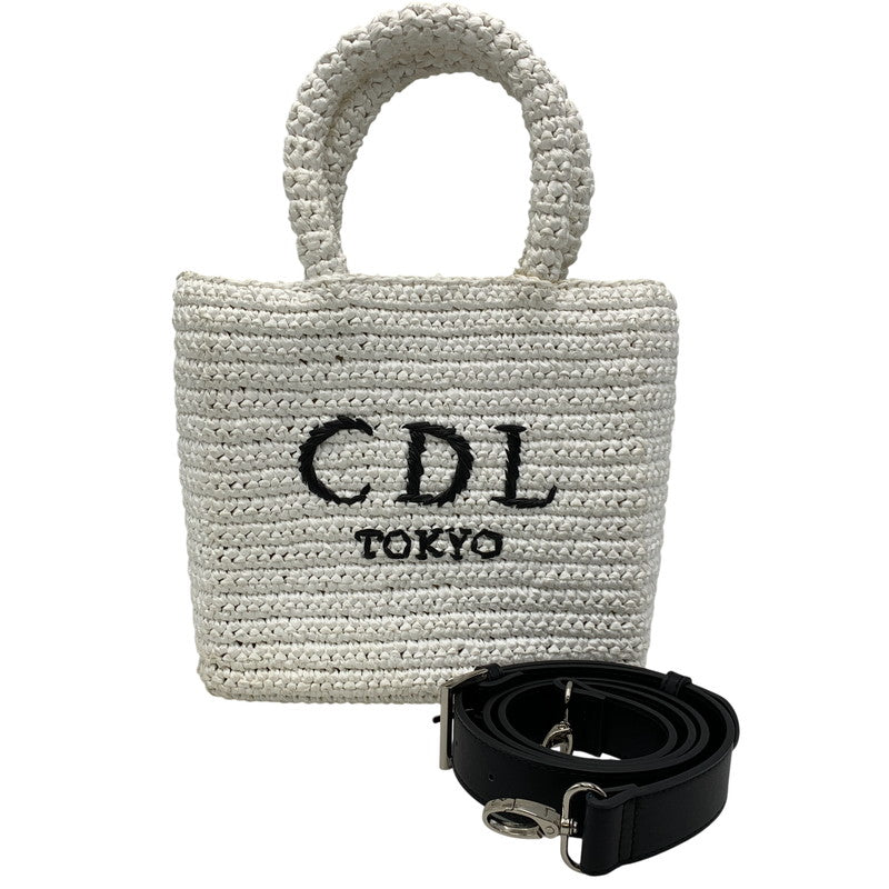 【中古品】【レディース】 CDL TOKYO シーディーエルトーキョー HAND STITCHED MINI BASKET ハンド ステッチド ミニ バスケット 鞄 カバン 188-260919-ya-05-izu カラー：ホワイト 万代Net店