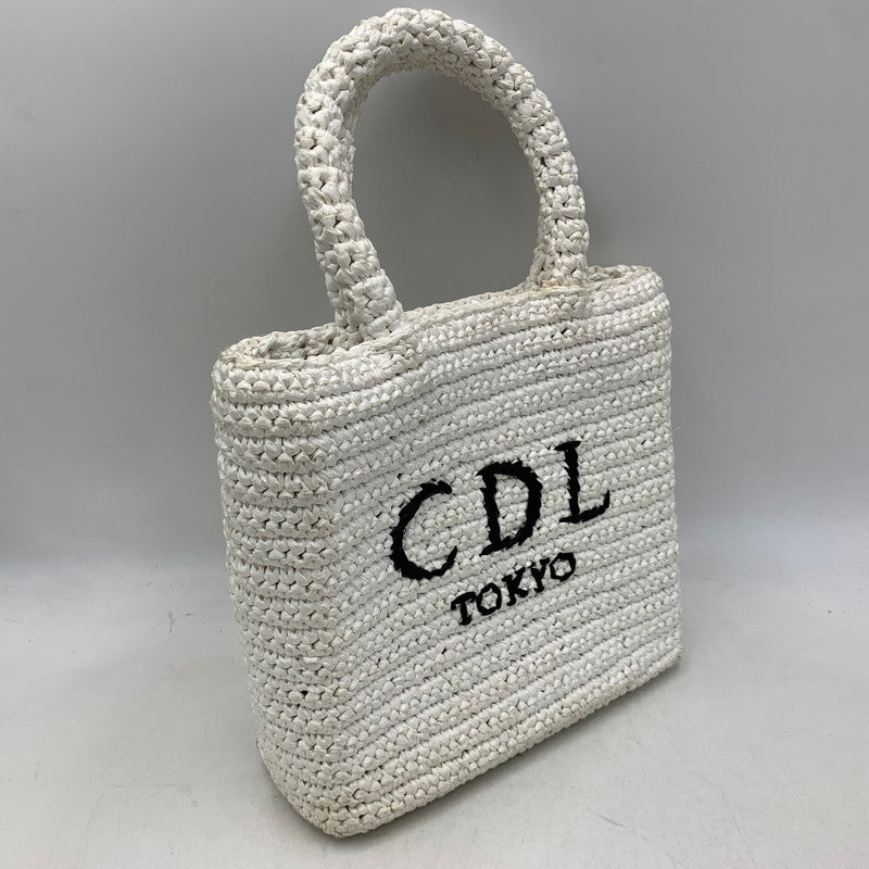【中古品】【レディース】 CDL TOKYO シーディーエルトーキョー HAND STITCHED MINI BASKET ハンド ステッチド ミニ バスケット 鞄 カバン 188-260919-ya-05-izu カラー：ホワイト 万代Net店