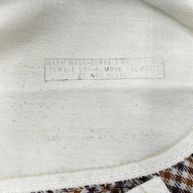 【中古品】【メンズ】 LEVI'S リーバイス 42TALON ZIP タロン ジップ 黒タブ BIG-E 70-80S CHECK FLARE PANTS チェック フレア パンツ ズボン ボトムス 157-260919-ya-09-izu サイズ：下記参照 カラー：ブラウン系 万代Net店