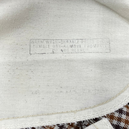 【中古品】【メンズ】 LEVI'S リーバイス 42TALON ZIP タロン ジップ 黒タブ BIG-E 70-80S CHECK FLARE PANTS チェック フレア パンツ ズボン ボトムス 157-260919-ya-09-izu サイズ：下記参照 カラー：ブラウン系 万代Net店