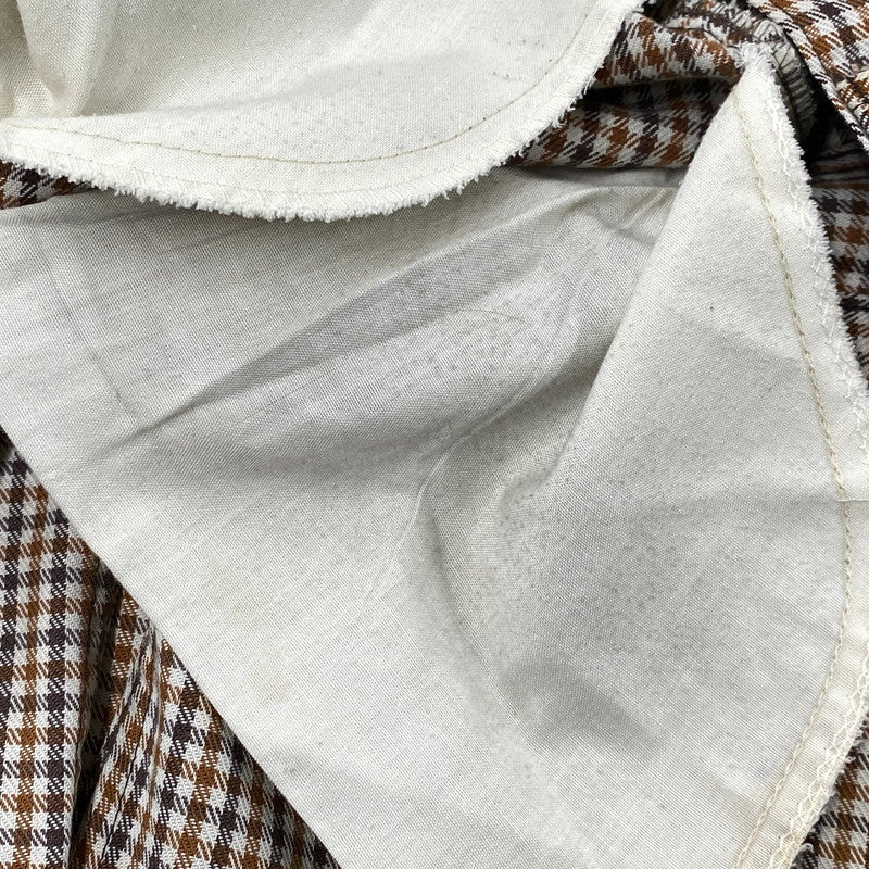 【中古品】【メンズ】 LEVI'S リーバイス 42TALON ZIP タロン ジップ 黒タブ BIG-E 70-80S CHECK FLARE PANTS チェック フレア パンツ ズボン ボトムス 157-260919-ya-09-izu サイズ：下記参照 カラー：ブラウン系 万代Net店