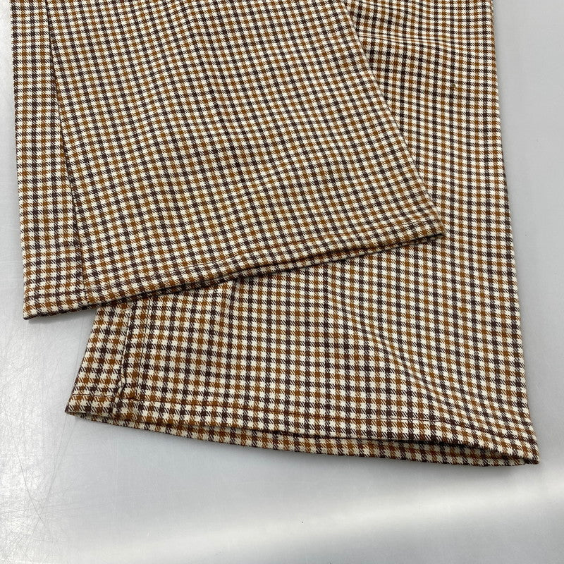 【中古品】【メンズ】 LEVI'S リーバイス 42TALON ZIP タロン ジップ 黒タブ BIG-E 70-80S CHECK FLARE PANTS チェック フレア パンツ ズボン ボトムス 157-260919-ya-09-izu サイズ：下記参照 カラー：ブラウン系 万代Net店
