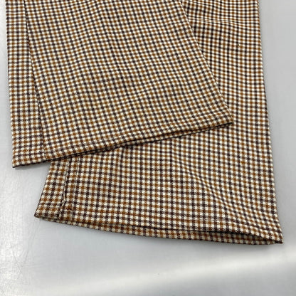 【中古品】【メンズ】 LEVI'S リーバイス 42TALON ZIP タロン ジップ 黒タブ BIG-E 70-80S CHECK FLARE PANTS チェック フレア パンツ ズボン ボトムス 157-260919-ya-09-izu サイズ：下記参照 カラー：ブラウン系 万代Net店