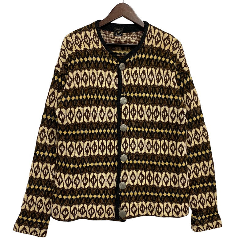 【中古品】【メンズ】 NORVYK BY REN-DALE ノルヴィーク バイ レンデール 60-70S TYROLEAN KNIT CARDIGAN チロリアン ニット カーディガン トップス 長袖 146-260919-ya-11-izu サイズ：下記参照 カラー：ブラウン系 万代Net店