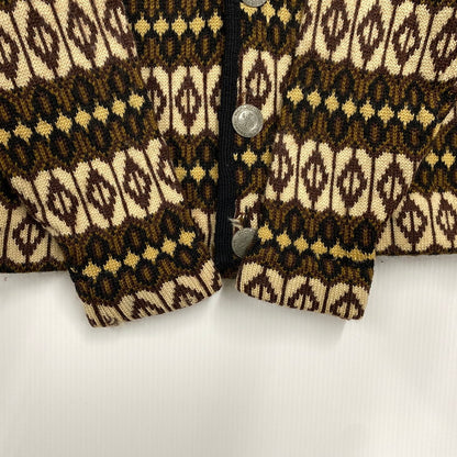 【中古品】【メンズ】 NORVYK BY REN-DALE ノルヴィーク バイ レンデール 60-70S TYROLEAN KNIT CARDIGAN チロリアン ニット カーディガン トップス 長袖 146-260919-ya-11-izu サイズ：下記参照 カラー：ブラウン系 万代Net店