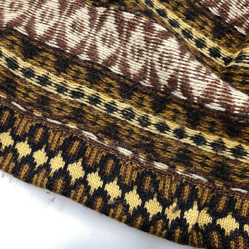 【中古品】【メンズ】 NORVYK BY REN-DALE ノルヴィーク バイ レンデール 60-70S TYROLEAN KNIT CARDIGAN チロリアン ニット カーディガン トップス 長袖 146-260919-ya-11-izu サイズ：下記参照 カラー：ブラウン系 万代Net店