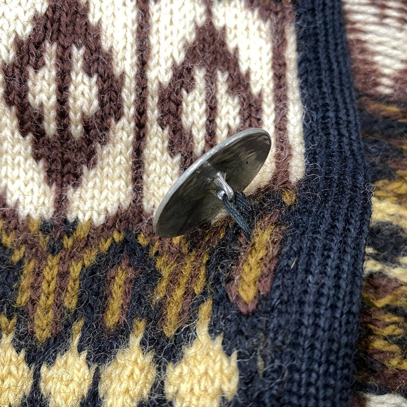 【中古品】【メンズ】 NORVYK BY REN-DALE ノルヴィーク バイ レンデール 60-70S TYROLEAN KNIT CARDIGAN チロリアン ニット カーディガン トップス 長袖 146-260919-ya-11-izu サイズ：下記参照 カラー：ブラウン系 万代Net店