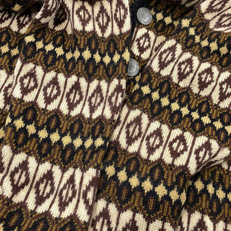 【中古品】【メンズ】 NORVYK BY REN-DALE ノルヴィーク バイ レンデール 60-70S TYROLEAN KNIT CARDIGAN チロリアン ニット カーディガン トップス 長袖 146-260919-ya-11-izu サイズ：下記参照 カラー：ブラウン系 万代Net店