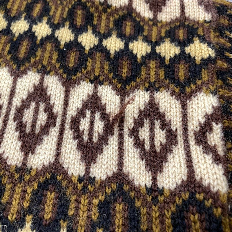 【中古品】【メンズ】 NORVYK BY REN-DALE ノルヴィーク バイ レンデール 60-70S TYROLEAN KNIT CARDIGAN チロリアン ニット カーディガン トップス 長袖 146-260919-ya-11-izu サイズ：下記参照 カラー：ブラウン系 万代Net店