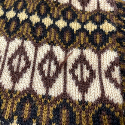 【中古品】【メンズ】 NORVYK BY REN-DALE ノルヴィーク バイ レンデール 60-70S TYROLEAN KNIT CARDIGAN チロリアン ニット カーディガン トップス 長袖 146-260919-ya-11-izu サイズ：下記参照 カラー：ブラウン系 万代Net店