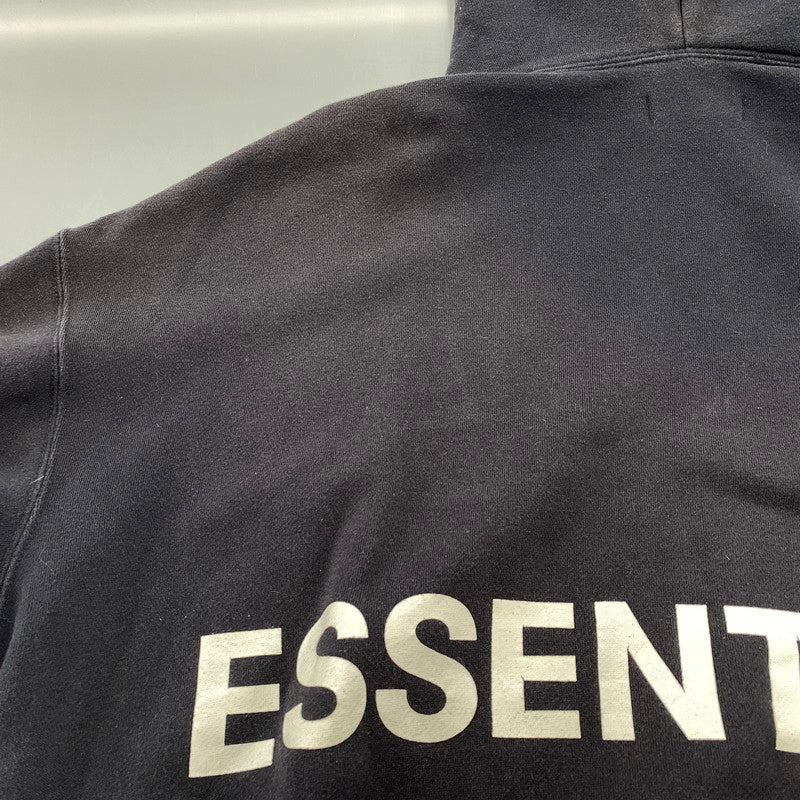 【現状渡し品】【メンズ】 ESSENTIALS エッセンシャルズ BACK PRINT HOODED SWEATSHIRT バックプリント フーデッドスウェット パーカー 142-260919-as-04-izu サイズ：M カラー：ネイビー系 万代Net店