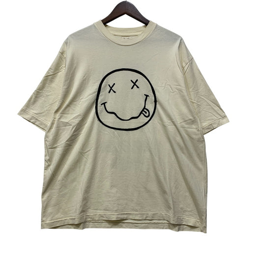 【中古品】【メンズ】 BLURHMS ROOTSTOCK × ADAM ET ROPE ブラームスルーツストック アダムエロぺ 別注 NIRVANA SS TEE ニルヴァーナ ショートスリーブ Tシャツ トップス 半袖 140-260909-cs-07-izu サイズ：2 カラー：アイボリー 万代Net店