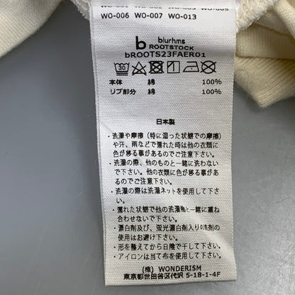 【中古品】【メンズ】 BLURHMS ROOTSTOCK × ADAM ET ROPE ブラームスルーツストック アダムエロぺ 別注 NIRVANA SS TEE ニルヴァーナ ショートスリーブ Tシャツ トップス 半袖 140-260909-cs-07-izu サイズ：2 カラー：アイボリー 万代Net店