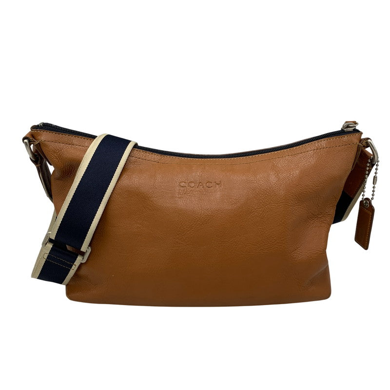 【中古品】【メンズ/レディース】 COACH コーチ F70559 HERITAGE LEATHER SHOULDER BAG ヘリテイジレザー ショルダーバッグ 鞄 カバン 188-260919-ya-06-izu カラー：ブラウン 万代Net店