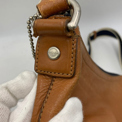 【中古品】【メンズ/レディース】 COACH コーチ F70559 HERITAGE LEATHER SHOULDER BAG ヘリテイジレザー ショルダーバッグ 鞄 カバン 188-260919-ya-06-izu カラー：ブラウン 万代Net店