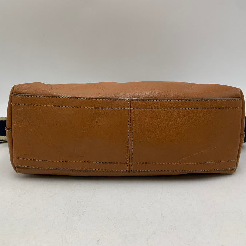 【中古品】【メンズ/レディース】 COACH コーチ F70559 HERITAGE LEATHER SHOULDER BAG ヘリテイジレザー ショルダーバッグ 鞄 カバン 188-260919-ya-06-izu カラー：ブラウン 万代Net店
