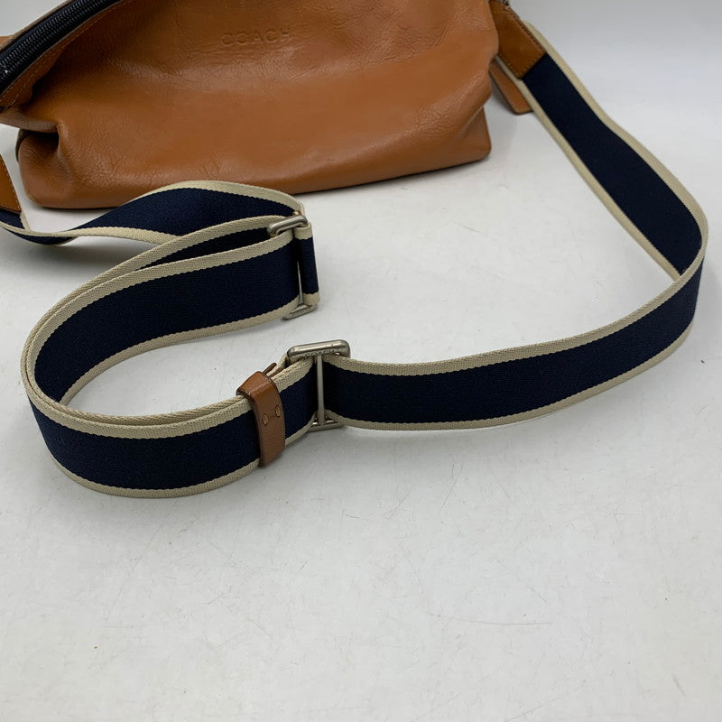 【中古品】【メンズ/レディース】 COACH コーチ F70559 HERITAGE LEATHER SHOULDER BAG ヘリテイジレザー ショルダーバッグ 鞄 カバン 188-260919-ya-06-izu カラー：ブラウン 万代Net店