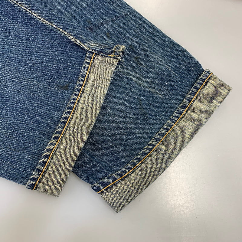 【中古品】【メンズ】 UNDERCOVERISM アンダーカバーイズム H4513-1 ミラー期 11AW LEATHER DOCKING DENIM PANTS レザー ドッキング デニム パンツ ボトムス ズボン 151-260909-cs-02-izu サイズ：3 カラー：インディゴ×ブラック 万代Net店