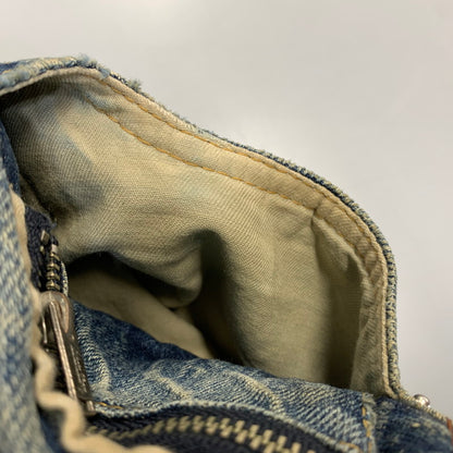 【中古品】【メンズ】 UNDERCOVERISM アンダーカバーイズム H4513-1 ミラー期 11AW LEATHER DOCKING DENIM PANTS レザー ドッキング デニム パンツ ボトムス ズボン 151-260909-cs-02-izu サイズ：3 カラー：インディゴ×ブラック 万代Net店