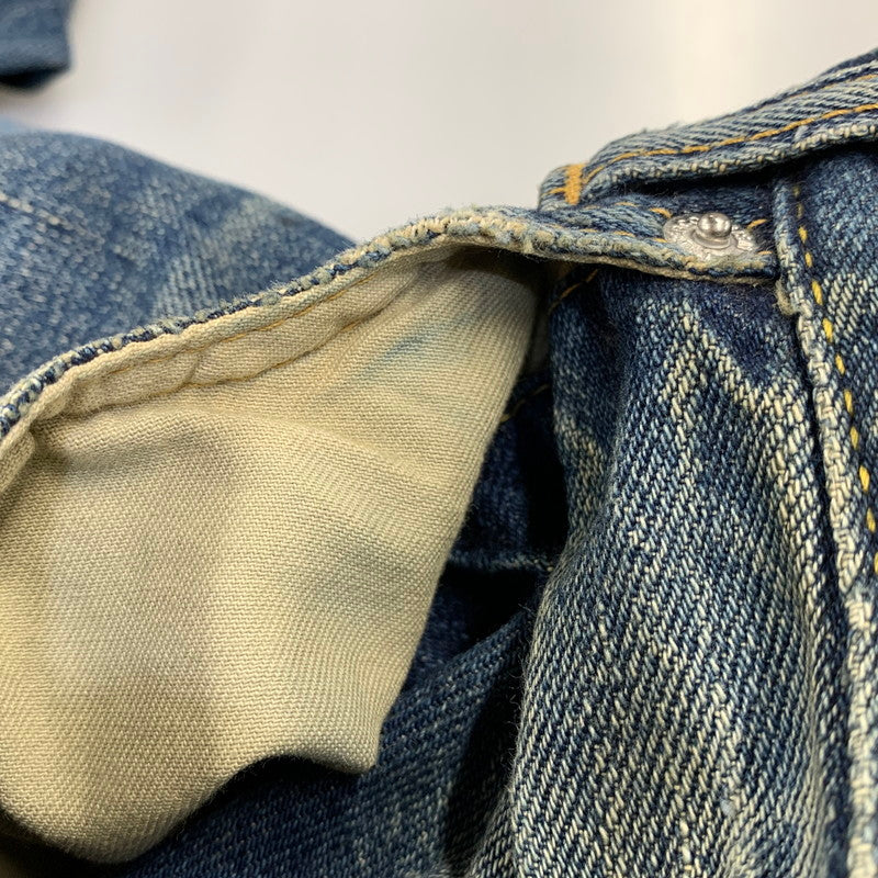 【中古品】【メンズ】 UNDERCOVERISM アンダーカバーイズム H4513-1 ミラー期 11AW LEATHER DOCKING DENIM PANTS レザー ドッキング デニム パンツ ボトムス ズボン 151-260909-cs-02-izu サイズ：3 カラー：インディゴ×ブラック 万代Net店