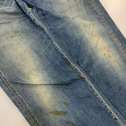 【中古品】【メンズ】 UNDERCOVERISM アンダーカバーイズム H4513-1 ミラー期 11AW LEATHER DOCKING DENIM PANTS レザー ドッキング デニム パンツ ボトムス ズボン 151-260909-cs-02-izu サイズ：3 カラー：インディゴ×ブラック 万代Net店